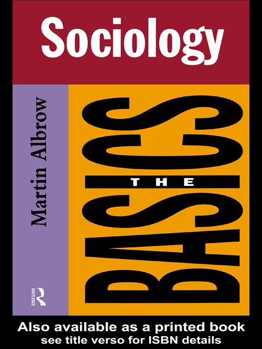 Title details for Sociology by Martin Albrow - Available